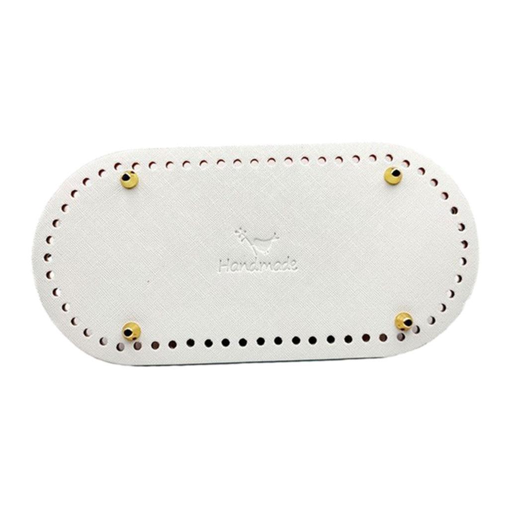 Вязание крючком из искусственной кожи, овальная длинная сумка, формирователь дна, подушка для сумочки, подушка для кошелька, принадлежности для рукоделия