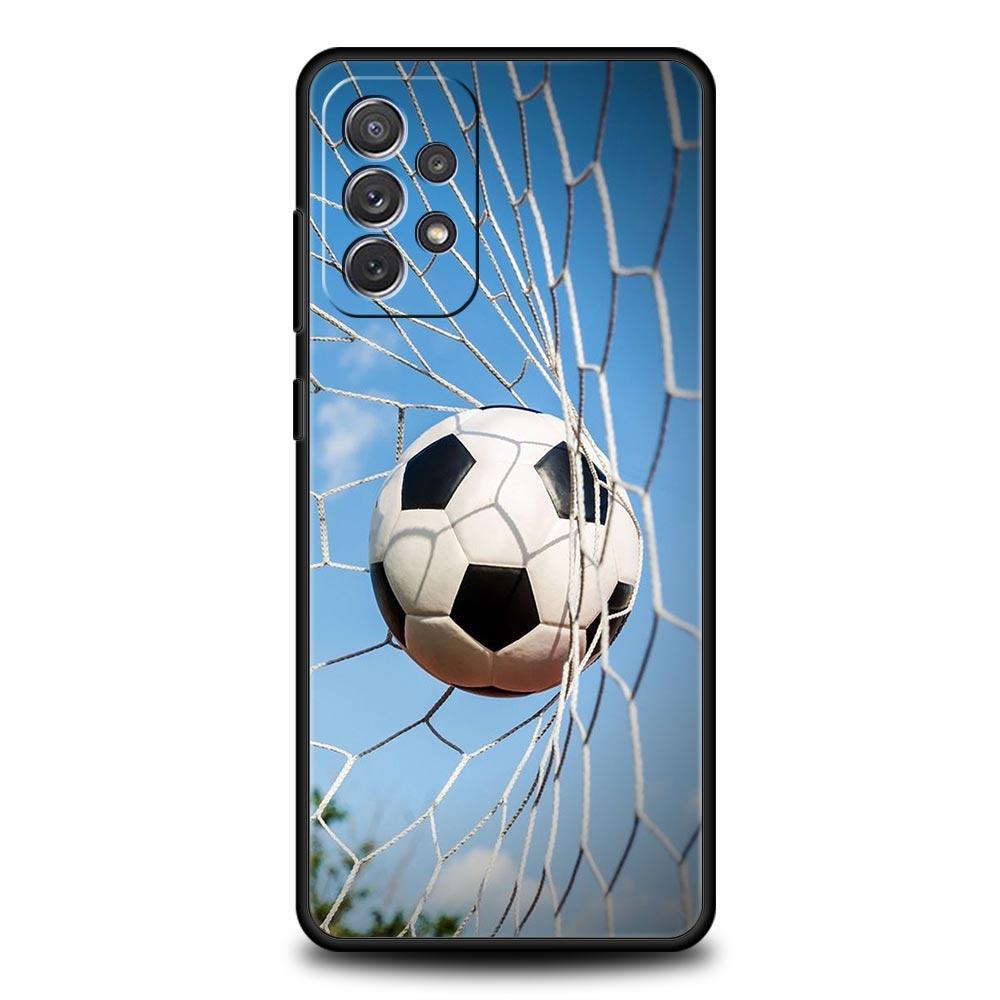 Soccer Ball Football Field Phone Case for Samsung Galaxy A51 A71 A21S A12 A11 A31 A52 A41 A32 A23 A33 A53 A73 A03S A13 5G Cover