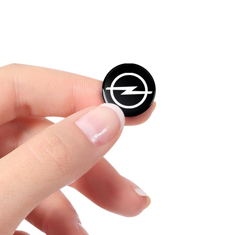2pcs 5pcs 10pcs 3D 14mm foropel car key fob case Badge button Badge logo straight folding remote Keychain Replacement Sticker