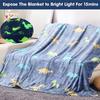 In The Dark Blanket Dinosaur Gifts For Boys, Easter Gifts For Kids, Dinosaur Toys For Kids Blanket Dinosaur Room Decor Blankets For Toddler Teens