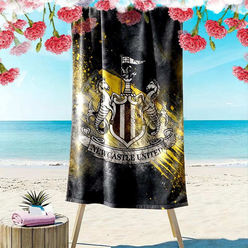Newcastle United Print Beach Towel, Large Soft Quick Dry Towel for Beach Camping Swimming