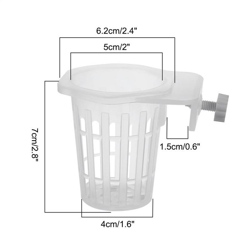 Корзина для посадки аквариумных растений Гидропонная поддержка Подвешиваемая Чашка для водных растений Аквариумный держатель для водных растений Настенные цветочные горшки