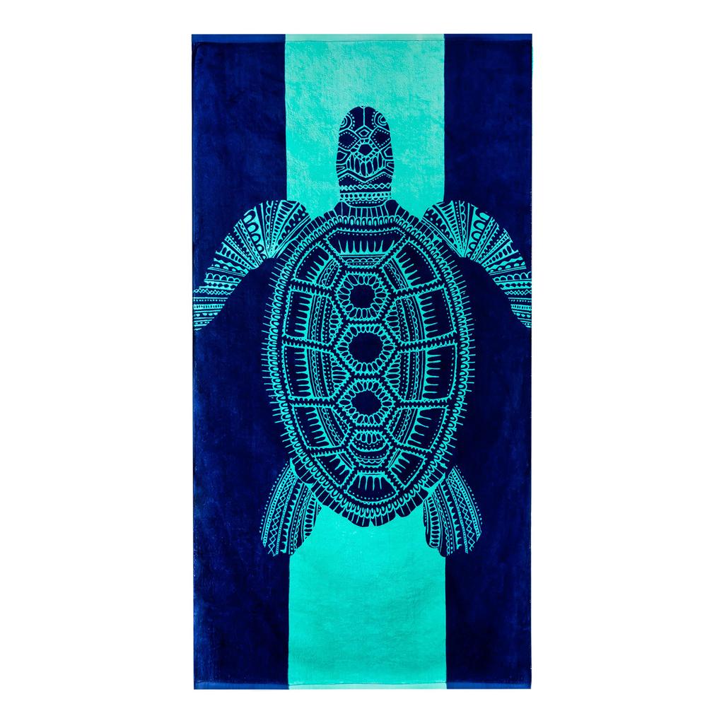 Beach Towels Tropical Animals Blue Unique Design Multiple Sizes Cotton Bath Towels Suitable For Kids And Adults