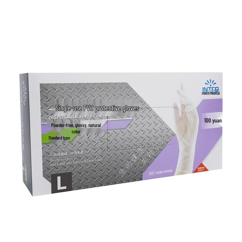 Food Grade PVC Disposable Gloves for Kitchen, Baking, Beauty, Tattoo, Latex-Free
