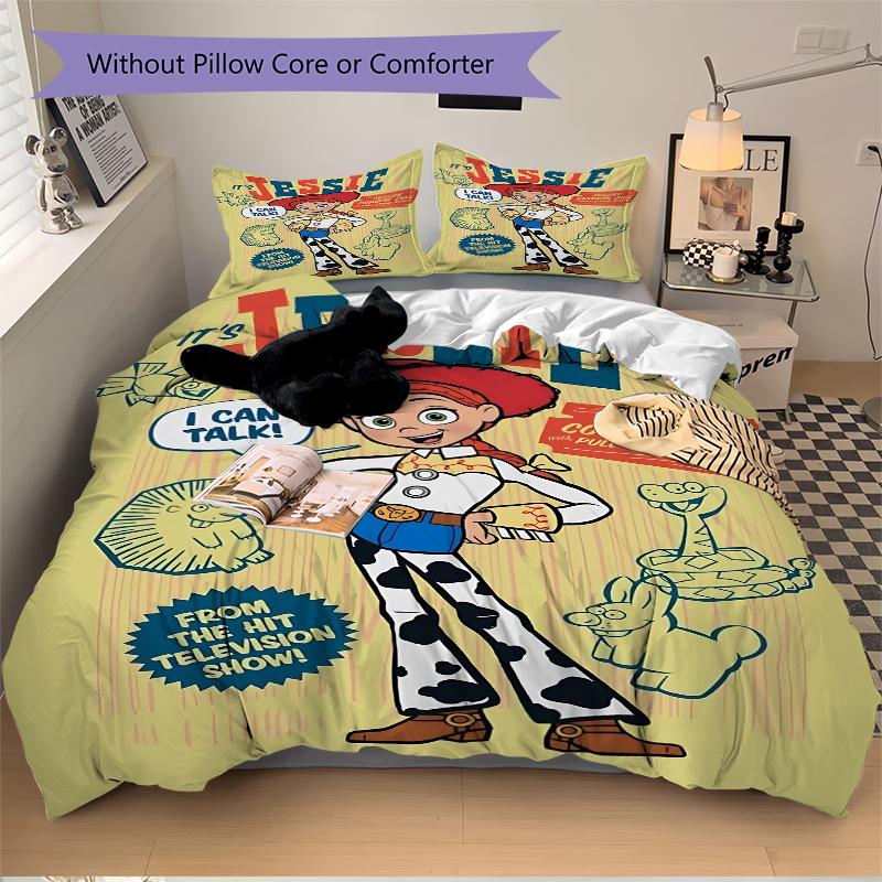 3Pcs Toy Story Jessie Poster Bedding Sets For All Sizes New 3D Printed Bed Cover Comforter Duvet Cover Pillowcase Bedroom Decoration