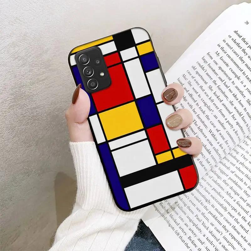 Чехол для телефона RUICHI Bauhaus style abstract piet mondrian для Samsung Galaxy A02 A12 A21 A22 A32 A41 A42 A51 A71 A72 Shell