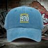 pc Adjustable Denim Baseball Cap with VINTAGE  LIMITED EDITION Print Lightweight Printed Womens Hat Vintagemete