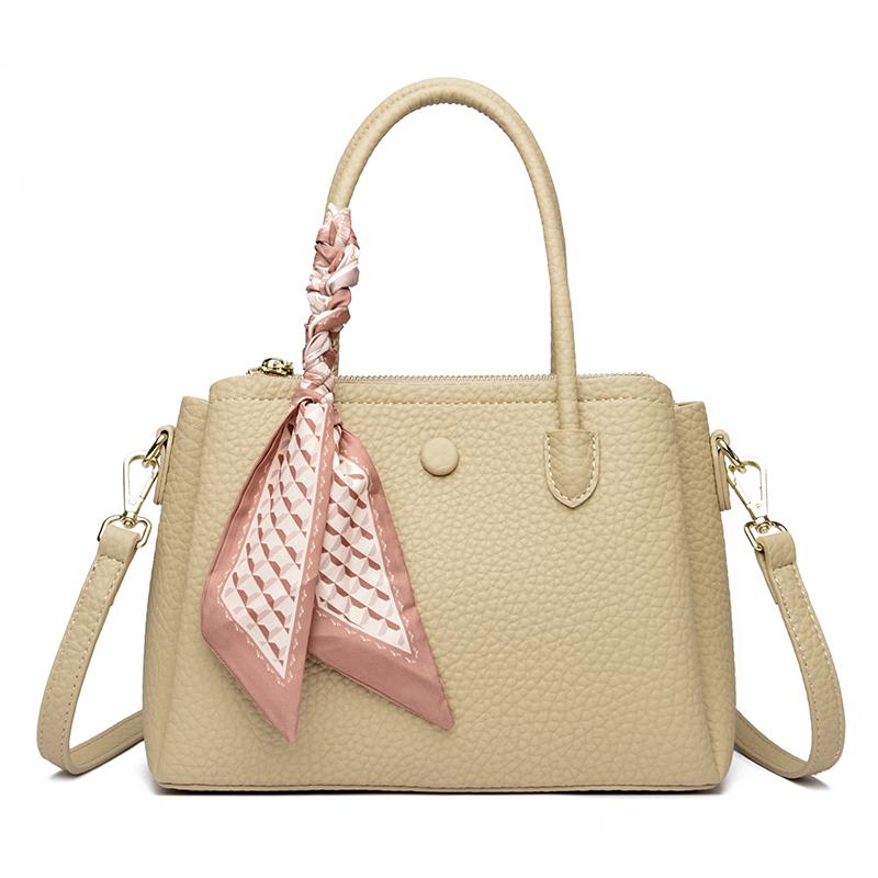 Women's Retro-style PU Leather Crossbody Bags with Top Handle Simple Bags