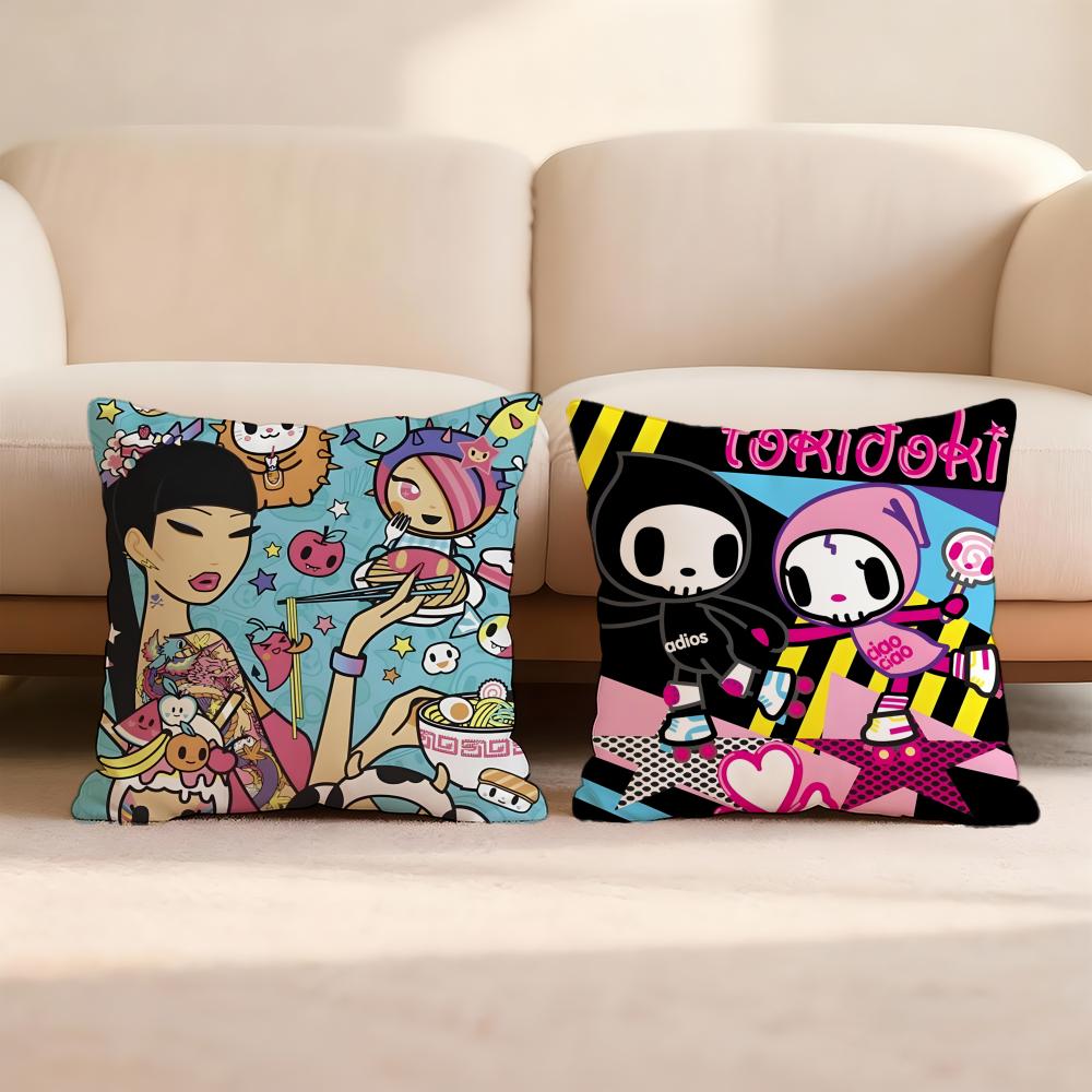 Чехол для подушки T-Tokidoki для дома и автомобиля, многоцелевой чехол для подушки - Двусторонний, Мягкий и прочный для ежедневного использования
