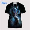 Dragon 3d Printing Men's T-shirts Street Hip-hop Funny Fashion Cool Top Casual Fashion Trend Personality Trendy Unisex Tees Tops