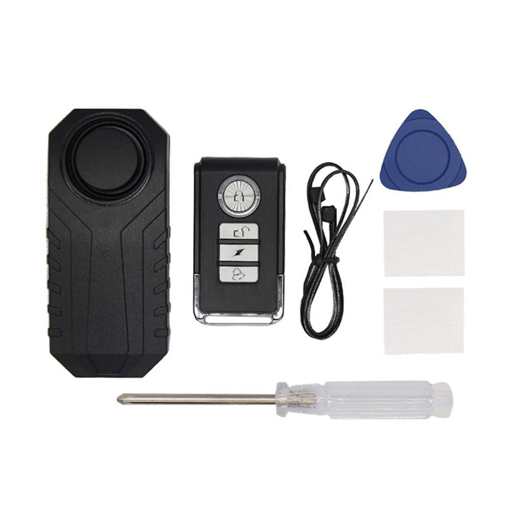 113dB Wireless Anti-Theft Vibration Alarm Motorcycle Bicycle Waterproof Security Sensors Bike Alarm with Remote