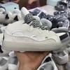 Langfan мужские и женские кожаные плетеные шнурованные CURB спортивно-повседневные туфли ретро кеды новые туфли