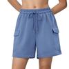 Женские шорты повседневные летние удобные эластичные шорты для бега с высокой талией и завязками на шнурке с карманами