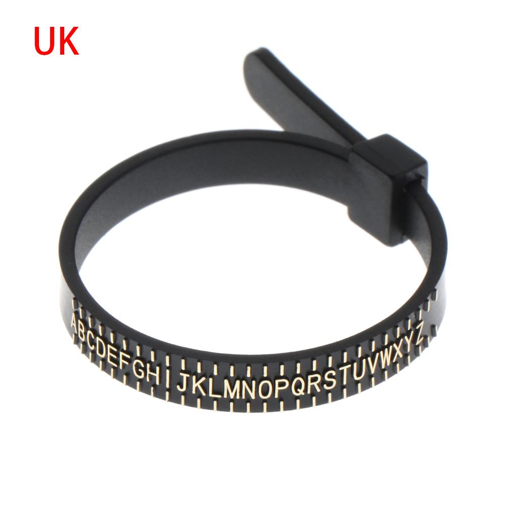British/American Sizes A-Z Wedding Ring Band Finger Gauge Ring Sizer Measure Genuine Tester