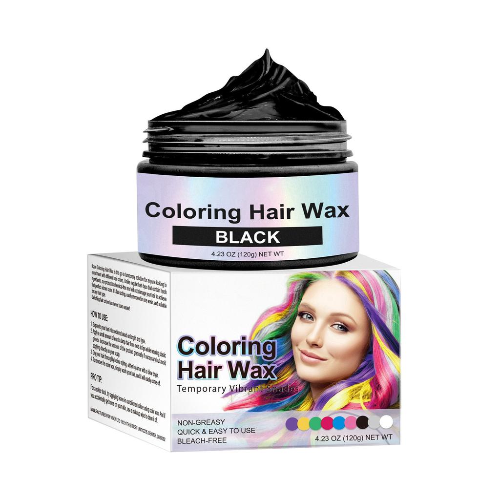 Цветная грязь для волос, одноразовый крем для волос, 9 цветов, воск для волос, временные стереотипы о окрашивании волос, изменчивый холодный цвет волос.