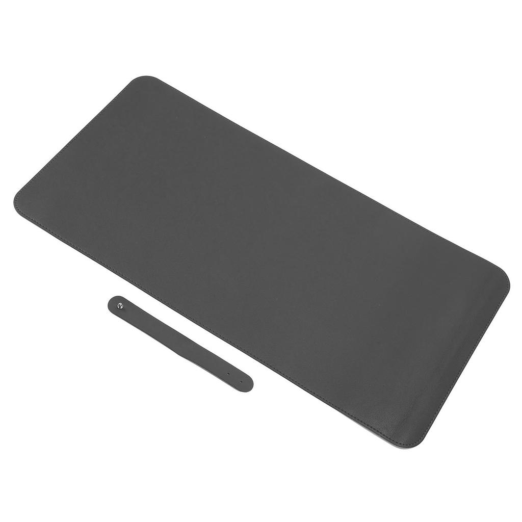 Многофункциональный настольный коврик Мягкая пробка Водонепроницаемый Маслостойкий ПУ Письменный стол Коврик для мыши(черный )