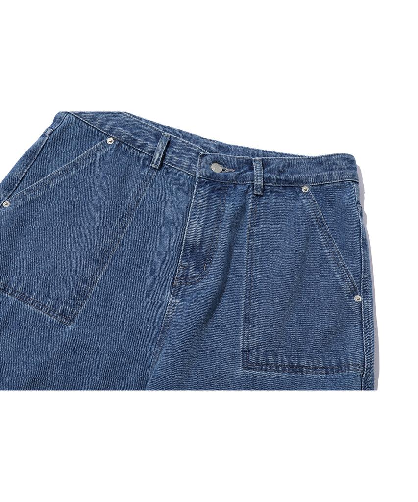 CPGN STUDIO Bermuda Fatigue Cargo Denim Pants Indigo