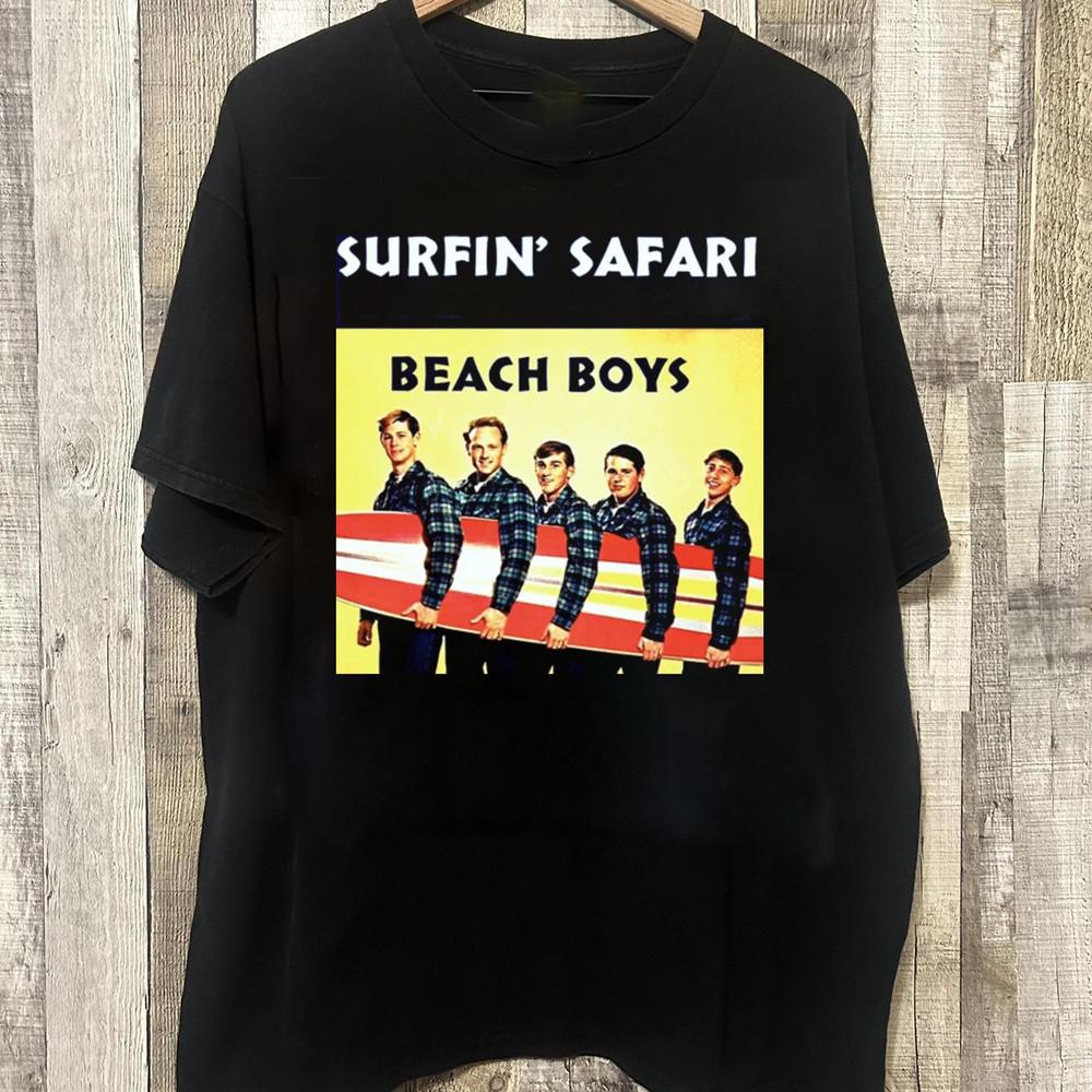 НОВИНКА The Beach Boys Черная Хлопковая Все размеры S-5XL Подарок для фанатов AD279 Унисекс Футболка