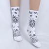 Female Street Cotton Sports Middle Tube Socks Women Hosiery Paisley Flower Socks Korean Style Socks