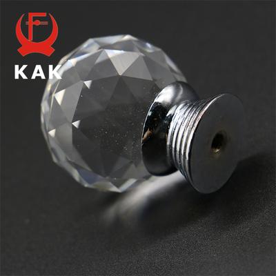 KAK 20-40 мм Дизайн Хрустальный Шар Прозрачные Хрустальные Стеклянные Ручки Ручки для Шкафа Ящика Ручки для Кухонного Шкафа Гардероба Фурнитура
