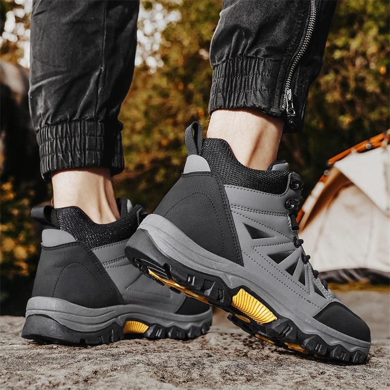 Ankle Boots Men Platform High-quality Sports Outdoor Hiking Anti Slip Breathable Casual Mountaineering Shoes Botas De Trabajo