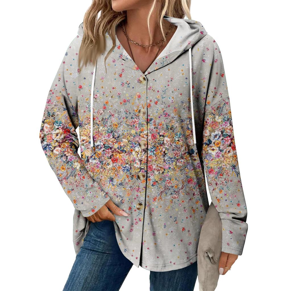 Женское модное повседневное пальто реглан с длинным рукавом и кулиской, винтажное пальто с капюшоном на пуговицах