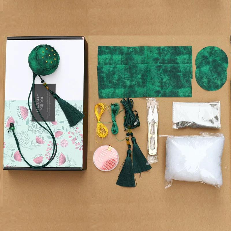 Dragon Boat Festival Sachet Perfume Bag Empty Bag Mosquito Repellent Argy Wormwood Small Pendant Lotus Seedpod Handmade DIY Material Package Creative