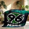 Custom Name Personalized Hannover 96 Football Print Blanket, Home Decor, Bedroom, Sofa, Camping, Couch, Gifts for Birthday Christmas