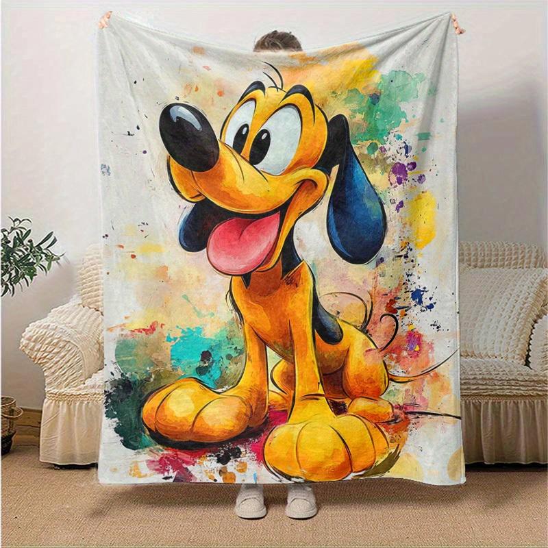 1PC Colorful Pluto Art Blanket - Seasonal Universal, Home Decorative Throw, Soft Warm Blanket, Soft Flannel Throw Blanket, Living Room, Trav