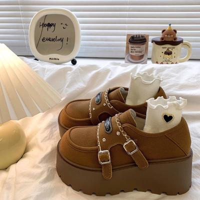 Ретро туфли на платформе, новые весенние лоферы, туфли под юбку