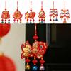 Flocking Lucky Bag Pendant Bell Tassels Spring Festival Pendants  Door Window Wall Decor