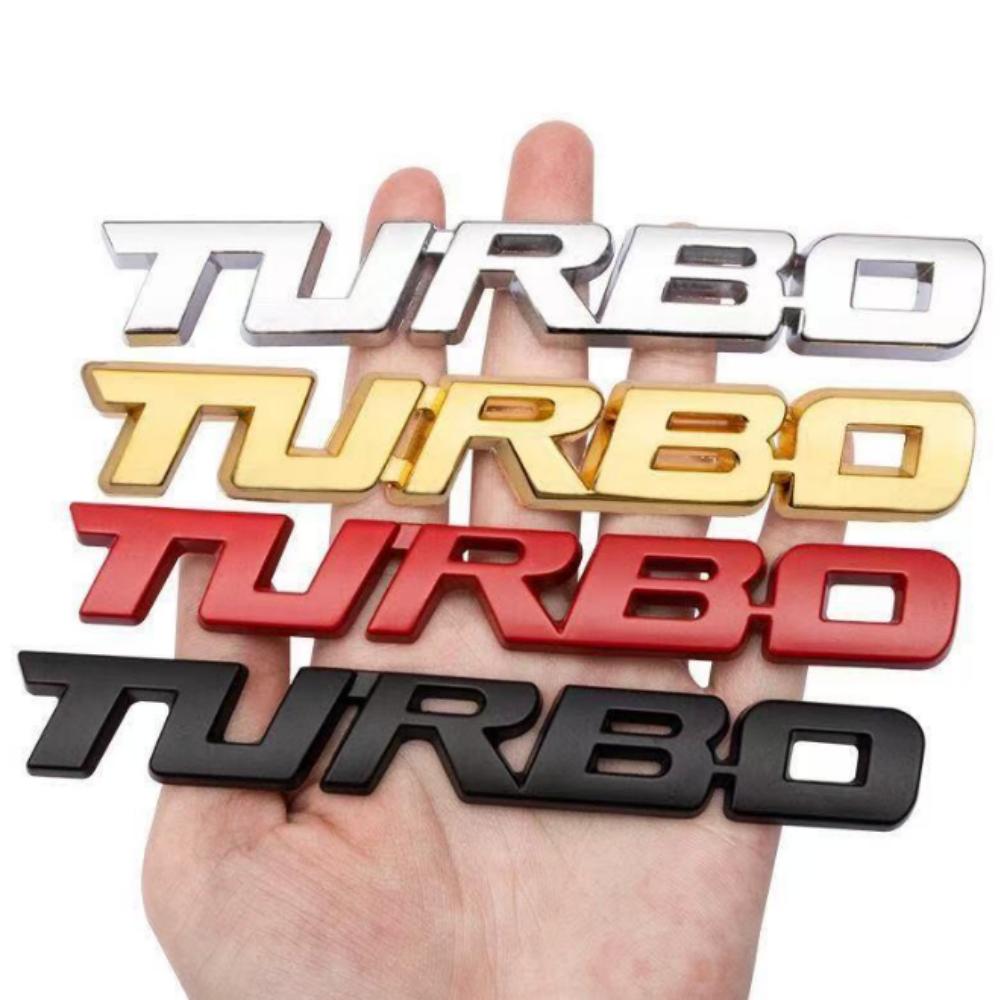 9.7 * 1.1 см Автомобильная 3D металлическая наклейка-логотип автомобиля TURBO с турбонаддувом из цинкового сплава для автомобилей