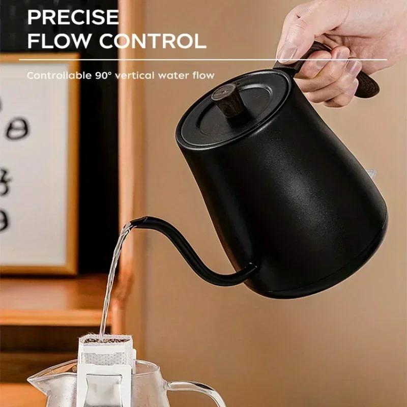 220V Portable Kettle Slender Mouth Pot 1000W Goose Neck Electric Kettle 0.8L Coffee Pot Electric Water Heater Tea Pot Baby Milk