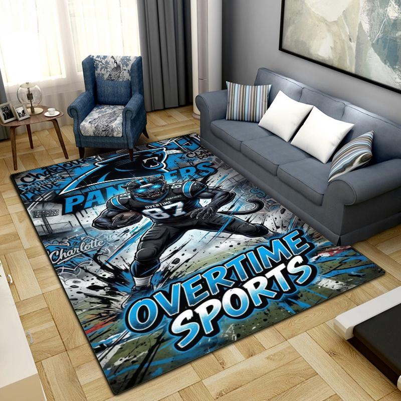 Carolina panthers Carpet Rug for Living Room Bedroom Home Sofa Decoration,Kids play Non-slip Floor Mat