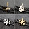 DIY Christmas Tree Snowflake Pendants for Girls - European and American Gift Series