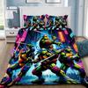 Exquisite 3D N-Ninja Wallpaper Cartoon Turtles Digital Printing Bedding Set Duvet Cover Comforter Bed Girl Boys Gift