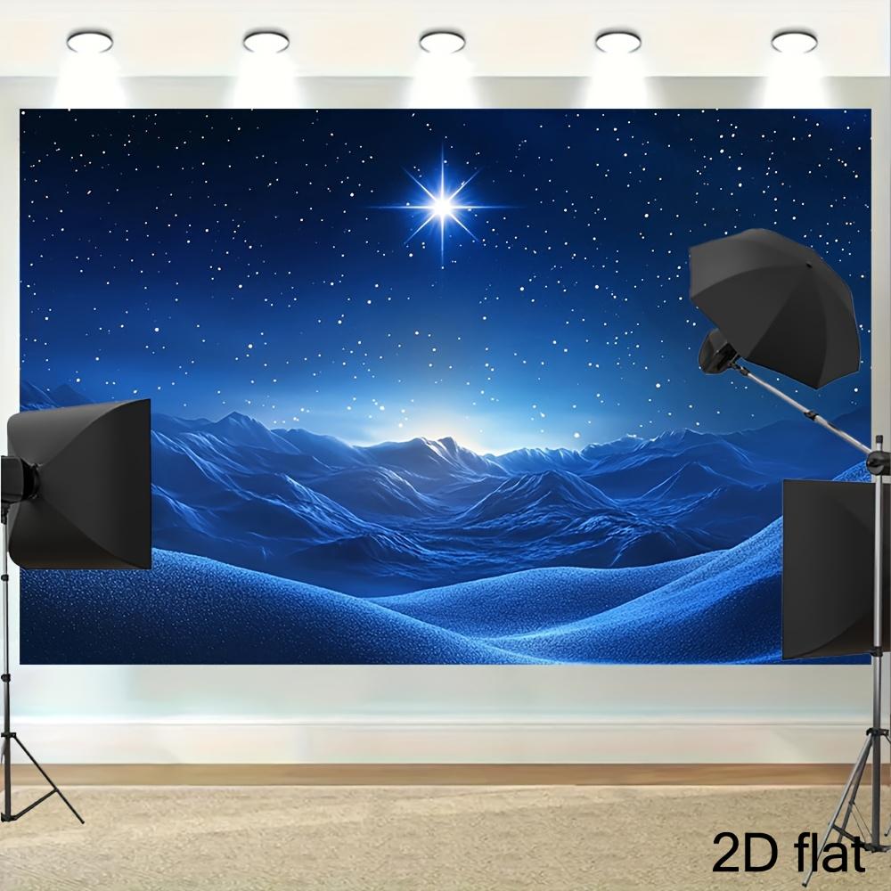 1pc Star Bethlehem Birth Scene Background - Durable polyester religious Wall decoration for Christmas, wedding, and anniversary