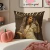 Mellow Indie American Singer CClairo Cushion Cover Pillowcase Short Plush Invisible zipper Room Sofa Cushion Cover
