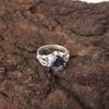 Natural Iolite 925 Sterling Silver Wife Gift Handcrafted Statement Ring Jewelry RR-46-10