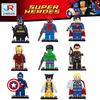 Superhero Minifigures Building Blocks Toy Includes Iron Man Captain America Wolverine And More!