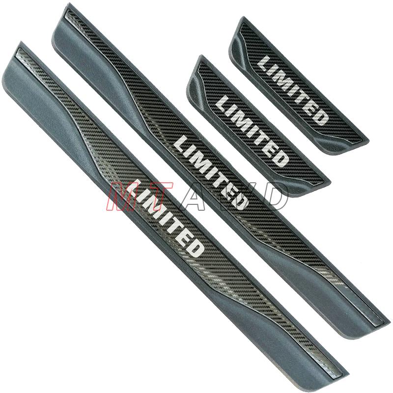 For Hyundai Kona Kauai EV 2017- Accessory Stainless Car Door Sill Kick Scuff Plate Guard Pedal Protector Cover Trim Styling
