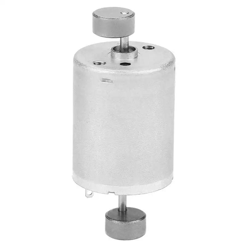 A34R 1 PCS 370 Powerful Vibration Motor Silver Aluminum Convenient And Easy To Use Dual Head Vibration Motor Dc12v Vibration Mot
