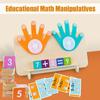 Обучающие математические манипуляторы, игрушки, обучающая игрушка для счета на пальцах для малышей
