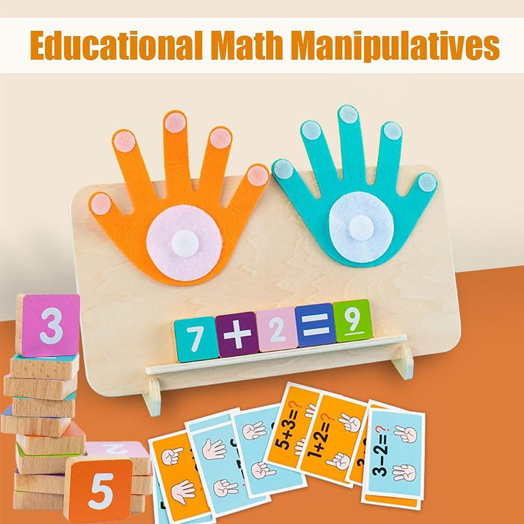 Обучающие математические манипуляторы, игрушки, обучающая игрушка для счета на пальцах для малышей