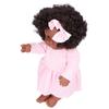 12in Black Baby Girl Doll Afro Hair Realistic African Girl Doll Christmas Gift for KidsQ12-082C