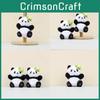 Chengdu Adorable Panda Plush Doll Keychain Flower Design Soft Cute Backpack Charm