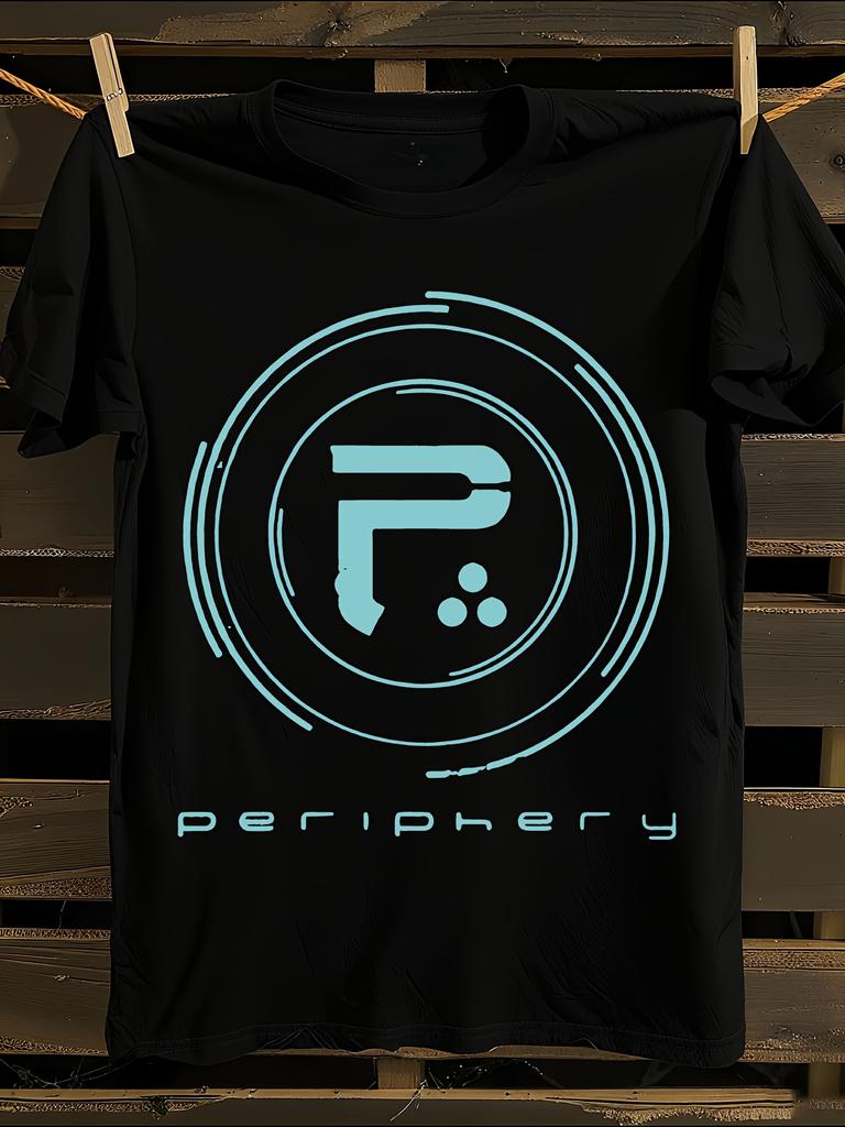 Футболка оверсайз Periphery Band Tour 001 Мужская футболка Женские футболки с принтом букв Футболка с короткими рукавами Повседневная уличная футболка Топ