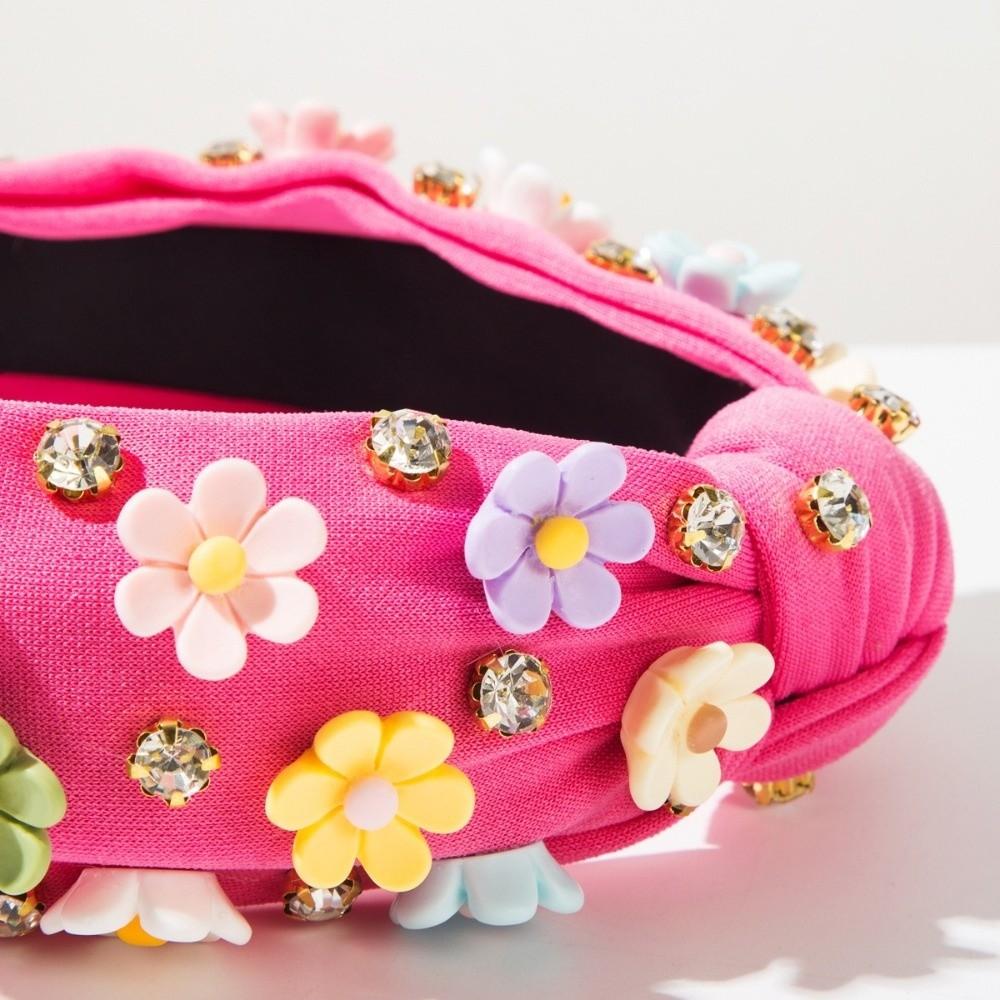 Baroque Sweet Headbands Candy-colored Rhinestone Headband New Women's Hair Accessories