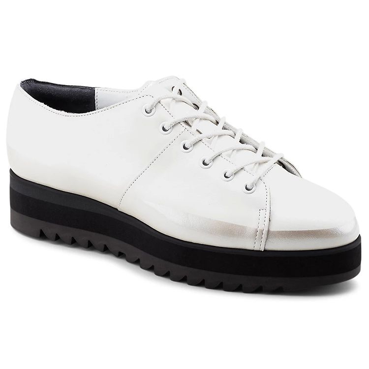 ONITSUKA TIGER Lace-Up Lo Comfortable Durable Thick Sole Sneakers Women Sneakers White 1182A320-100