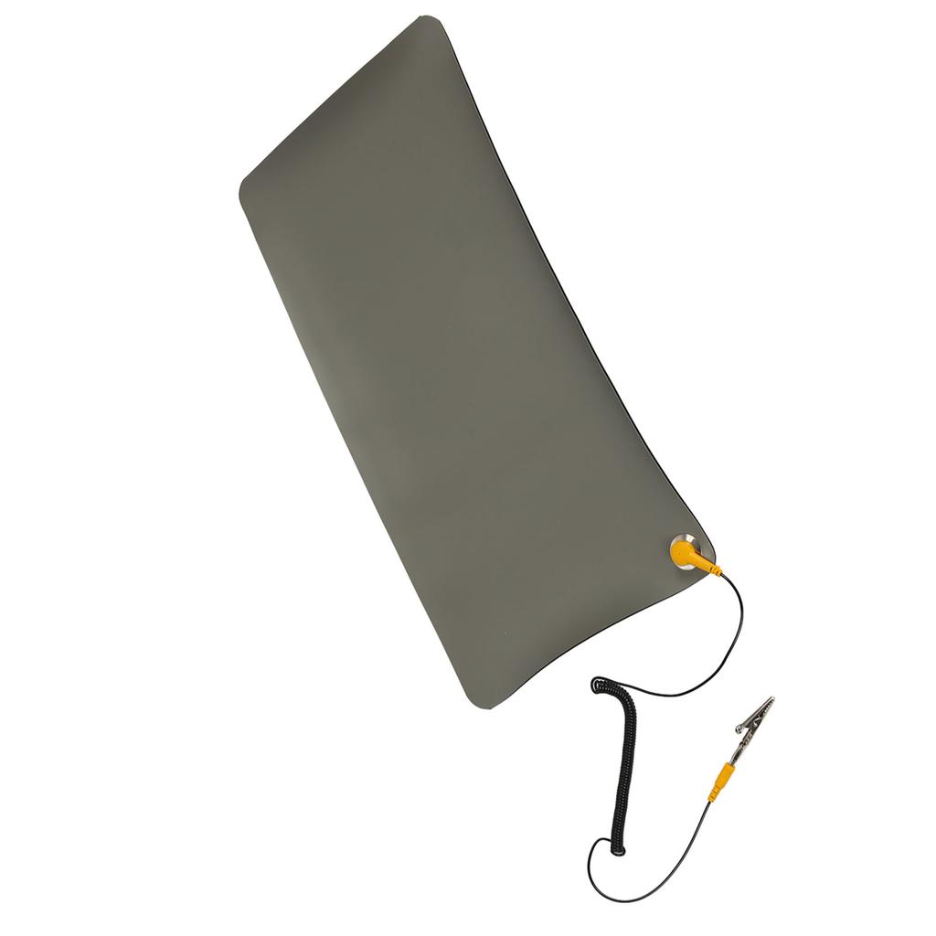 Антистатический коврик резиновый термостойкий противоскользящий коврик для ремонта электроники с заземляющим проводом